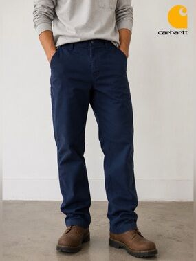 Carhartt Relaxed Fit Ripstop Work Pants Navy Blue Men’s 46x32 Utility Carpenter